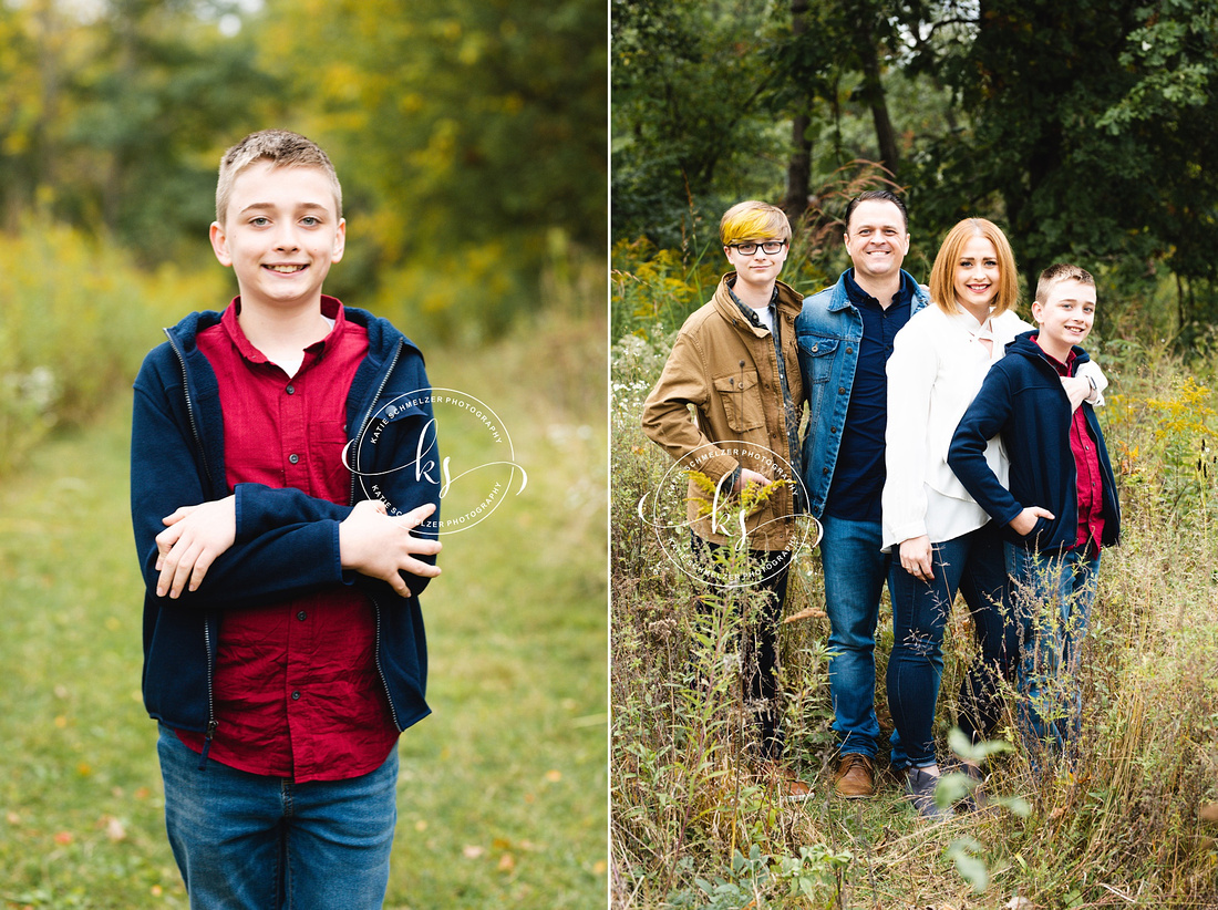 Fall Family Portraits in Iowa with Tiffin IA family photographer KS Photography 