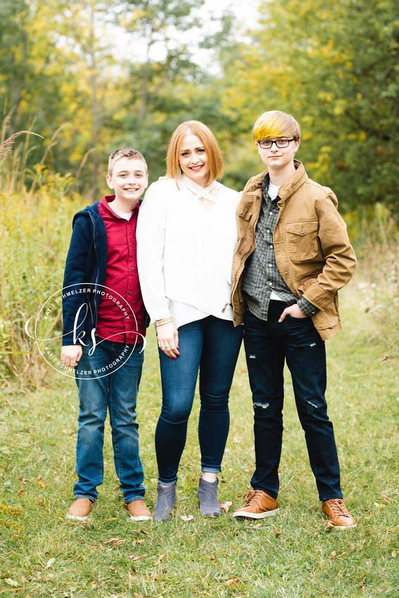 Fall Family Portraits in Iowa with Tiffin IA family photographer KS Photography 