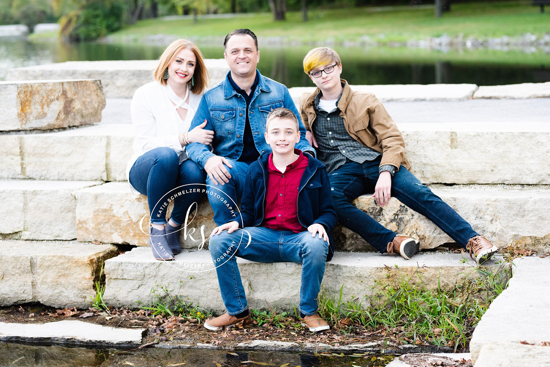 Fall Family Portraits in Iowa with Tiffin IA family photographer KS Photography 