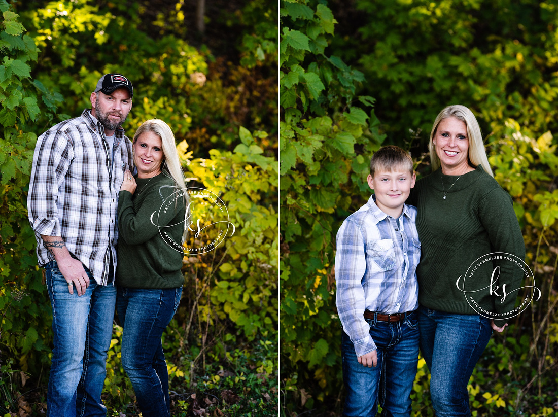 Iowa Family Portraits in the fall with KS Photography, IA Family photographer 