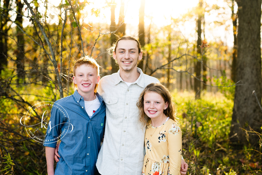 Iowa Family Portraits at sunset with KS Photography, Iowa family photographer 