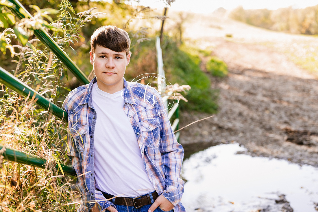 Small Town Iowa Senior Mini Session photographed by IA Senior Photographer KS Photography