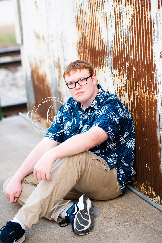 Iowa Senior Portraits for senior boy photographed by KS Photography 