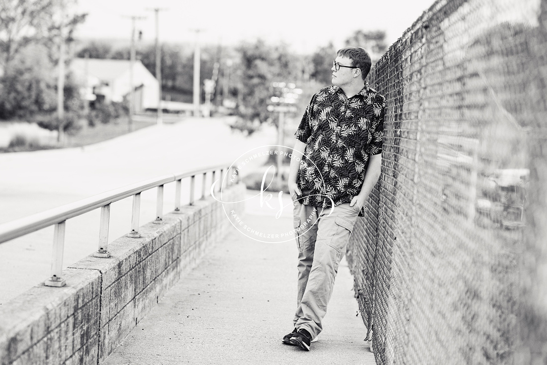 Iowa Senior Portraits for senior boy photographed by KS Photography 