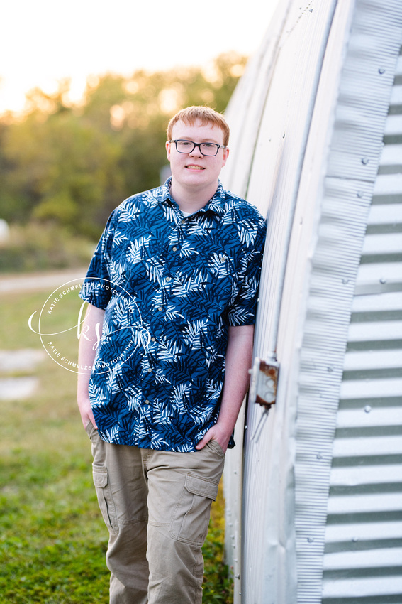 Iowa Senior Portraits for senior boy photographed by KS Photography 