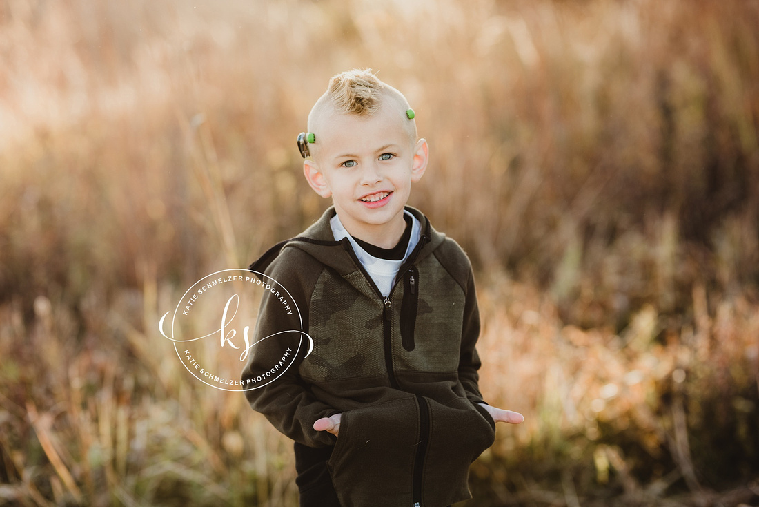 Iowa Family Portraits in local park with KS Photography