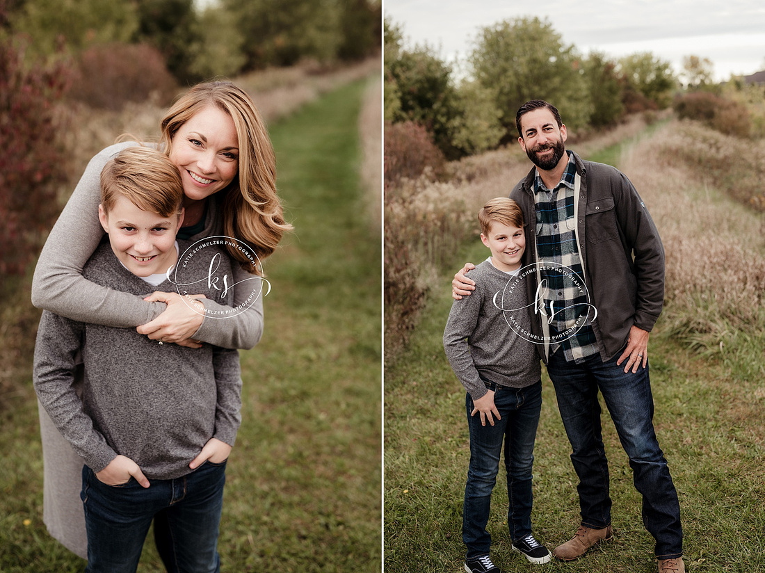 IA Sunset Family Session photographed by Iowa Family Photographer KS Photography