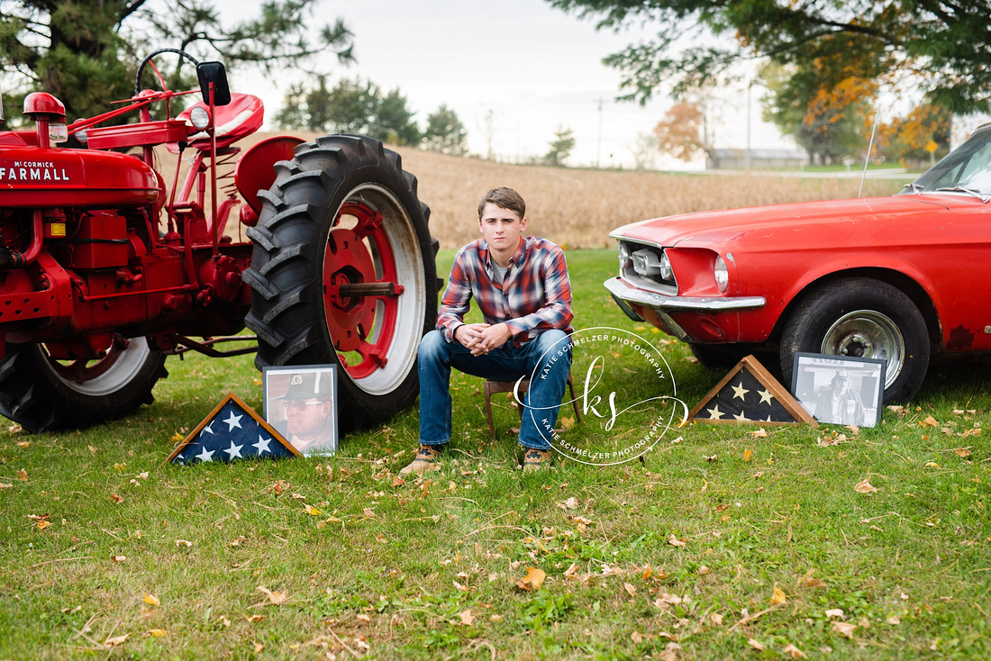 Iowa Senior Portraits on Family Farm with Katie S Photography 