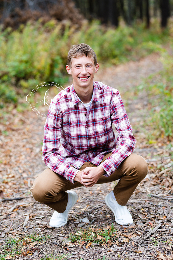 Kent Park Senior Portraits in Iowa with IA senior portrait photographer KS Photography