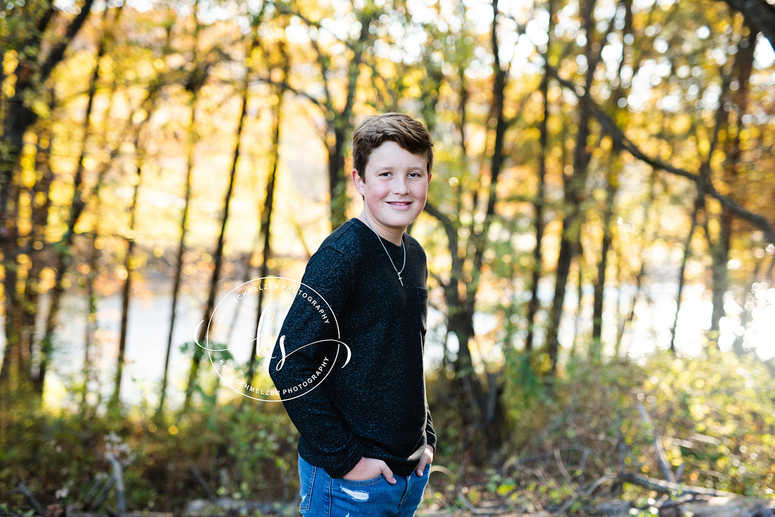 Iowa Family Outdoor Portrait Session of couple with a combined 7 sons by IA Family photographer KS Photography