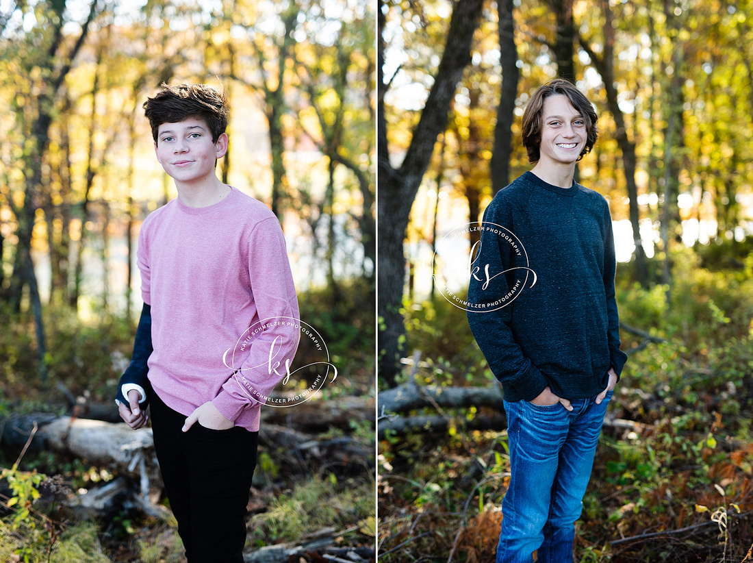 Iowa Family Outdoor Portrait Session of couple with a combined 7 sons by IA Family photographer KS Photography