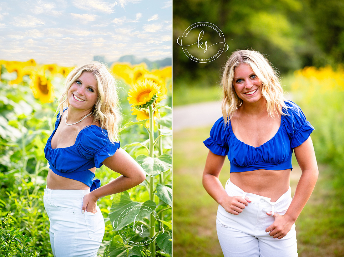 Iowa Senior Portraits of Cheer Athlete photographed by Iowa Senior Photographer KS Photography