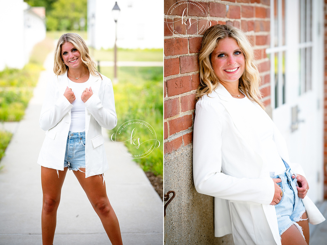 Iowa Senior Portraits of Cheer Athlete photographed by Iowa Senior Photographer KS Photography