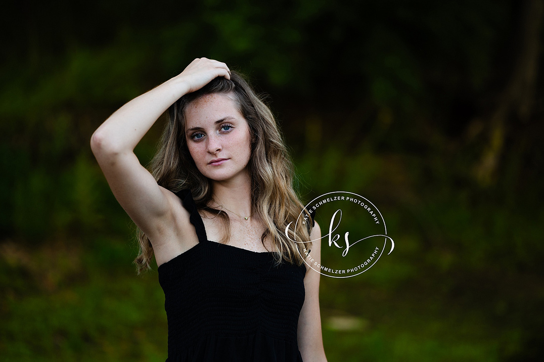 Summer Evening Senior Session photographed by Iowa Senior Photographer KS Photography