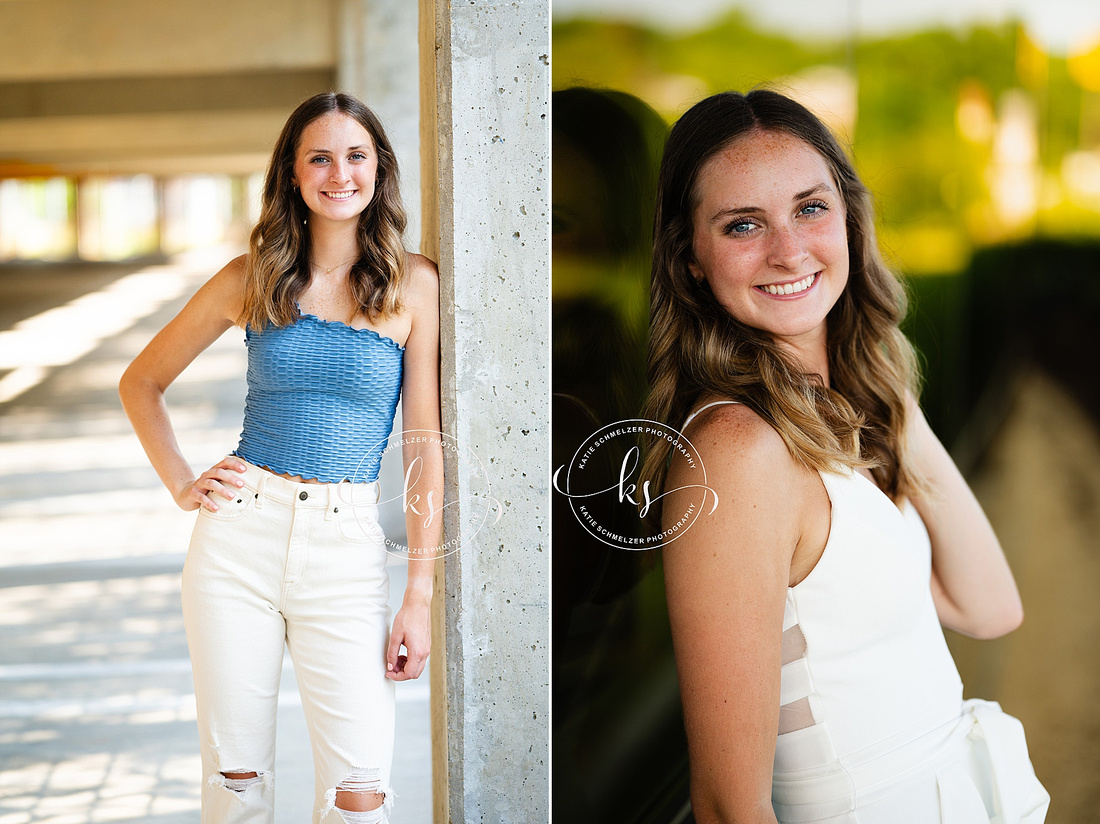 Summer Evening Senior Session photographed by Iowa Senior Photographer KS Photography