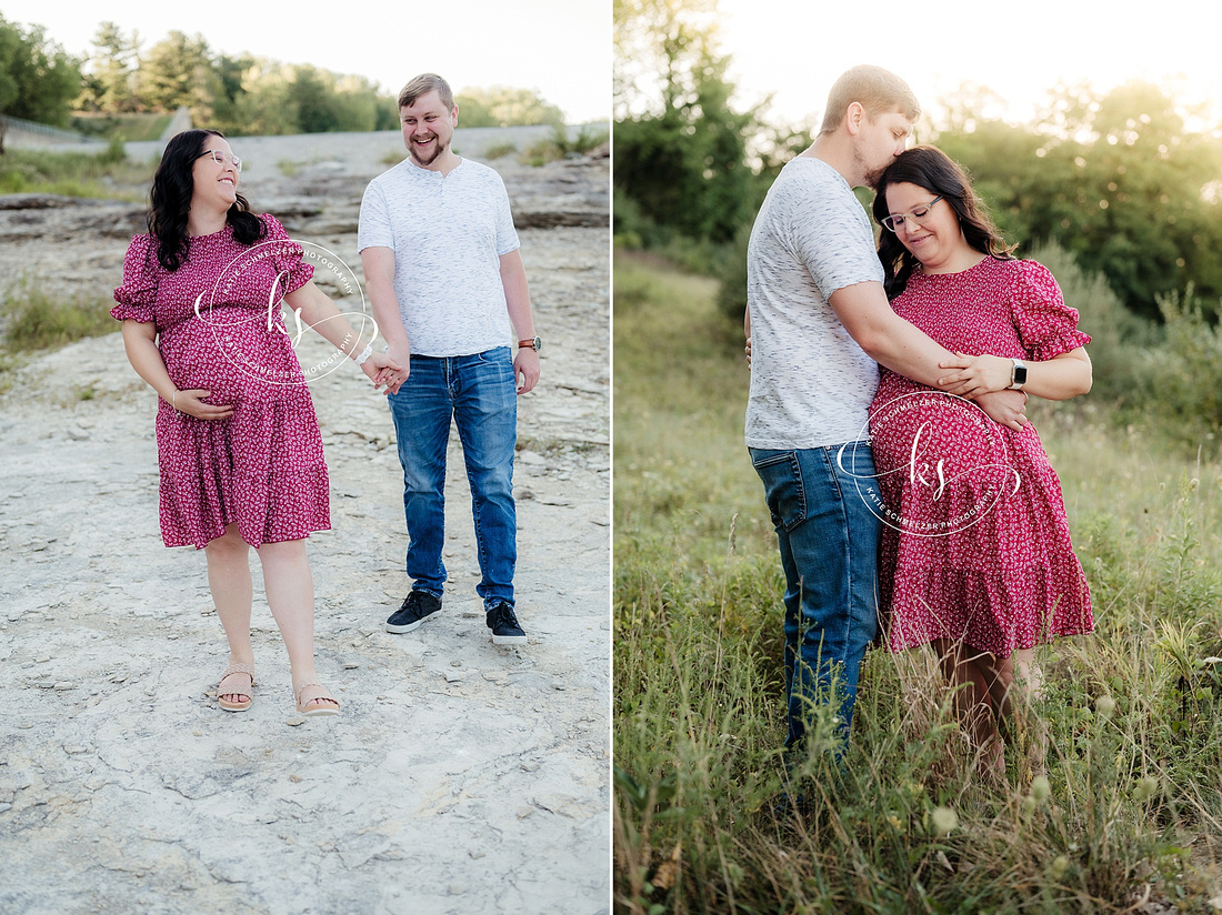 Candid Iowa Maternity Session photographed by Iowa Maternity Photographer KS Photography