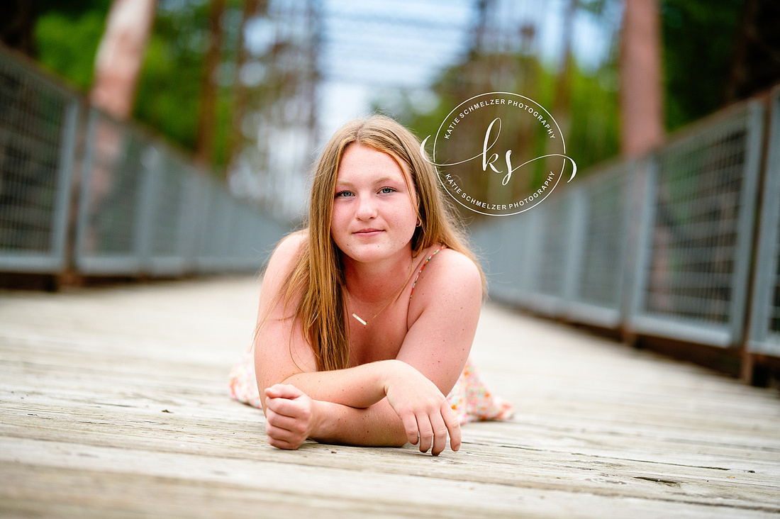 Waterfront Senior Session photographed by Iowa Senior Photographer KS Photography