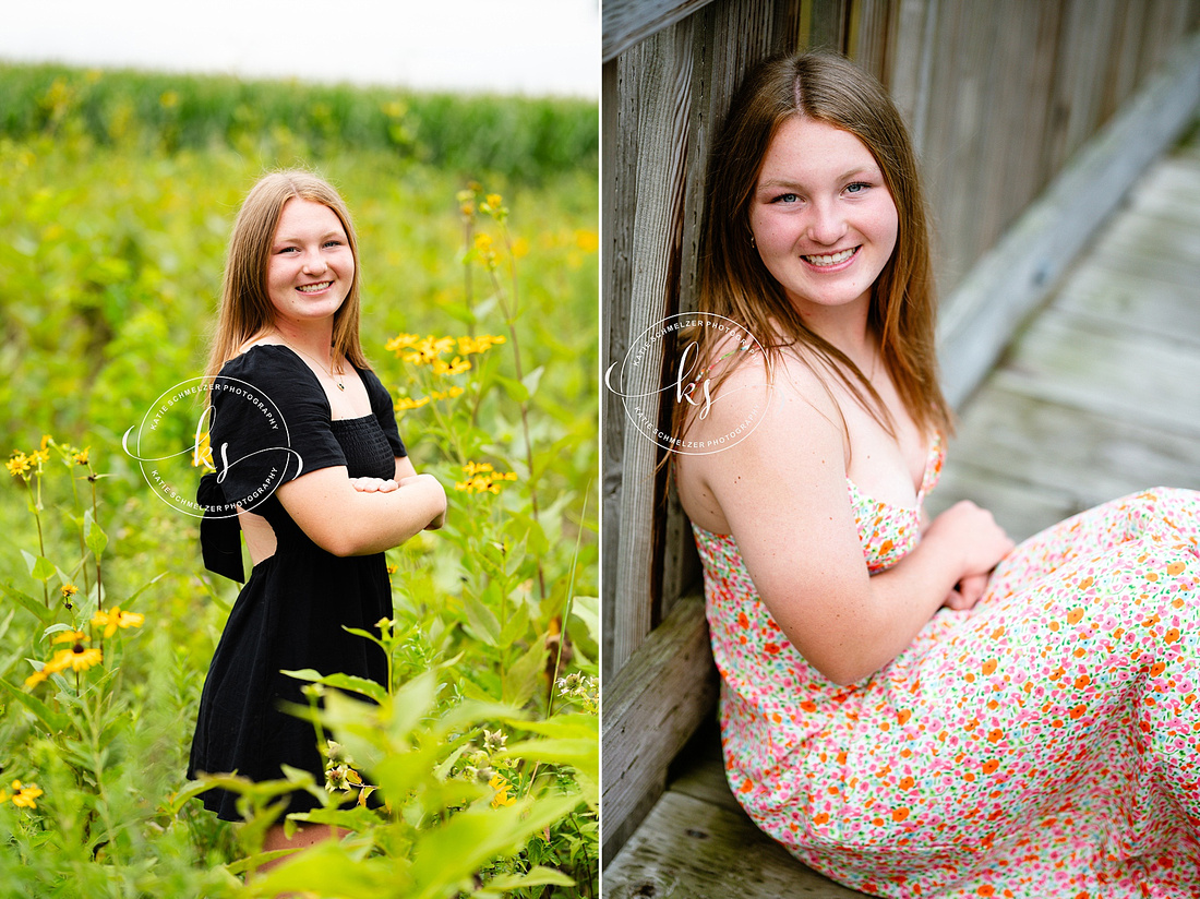 Waterfront Senior Session photographed by Iowa Senior Photographer KS Photography