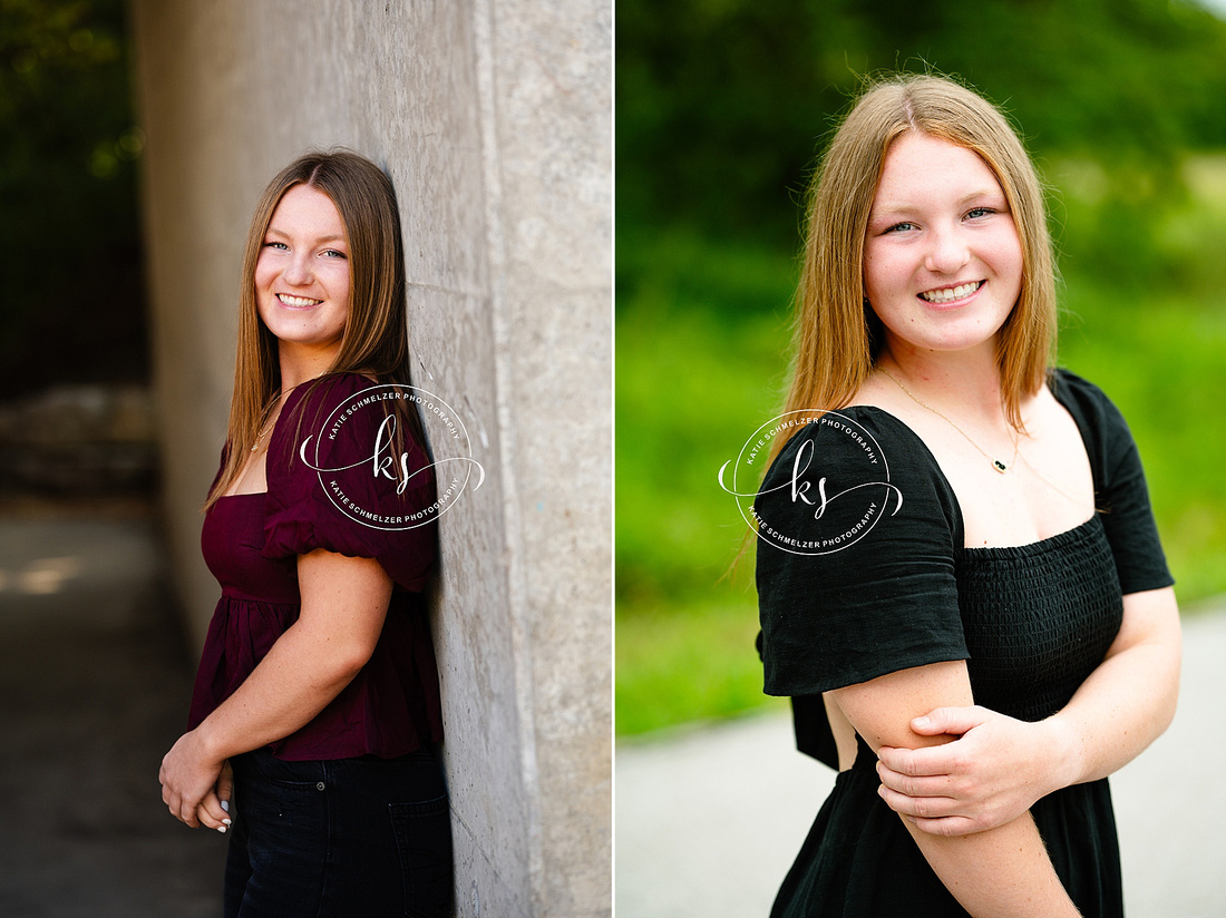 Waterfront Senior Session photographed by Iowa Senior Photographer KS Photography