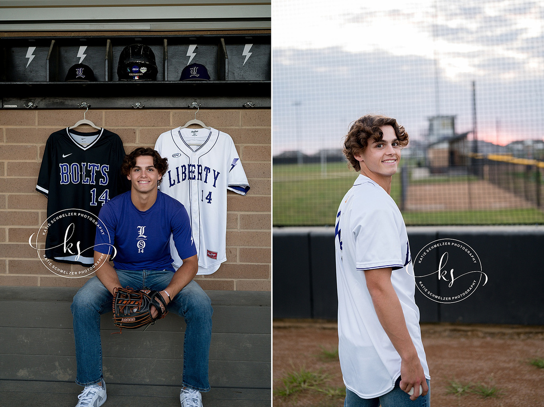 Liberty Senior Athlete Portrait Session photographed by Iowa Senior Photographer KS Photography