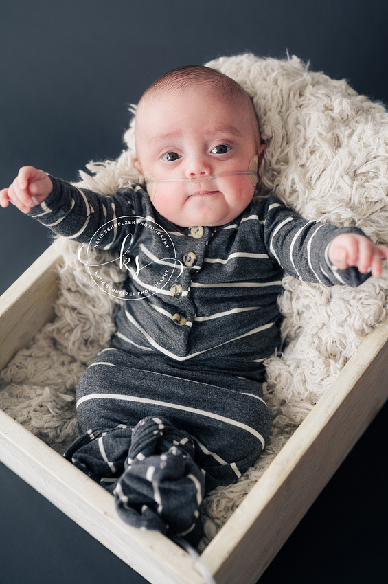 Baby boy Warrior Newborn Session photographed by Iowa newborn Photographer KS Photography