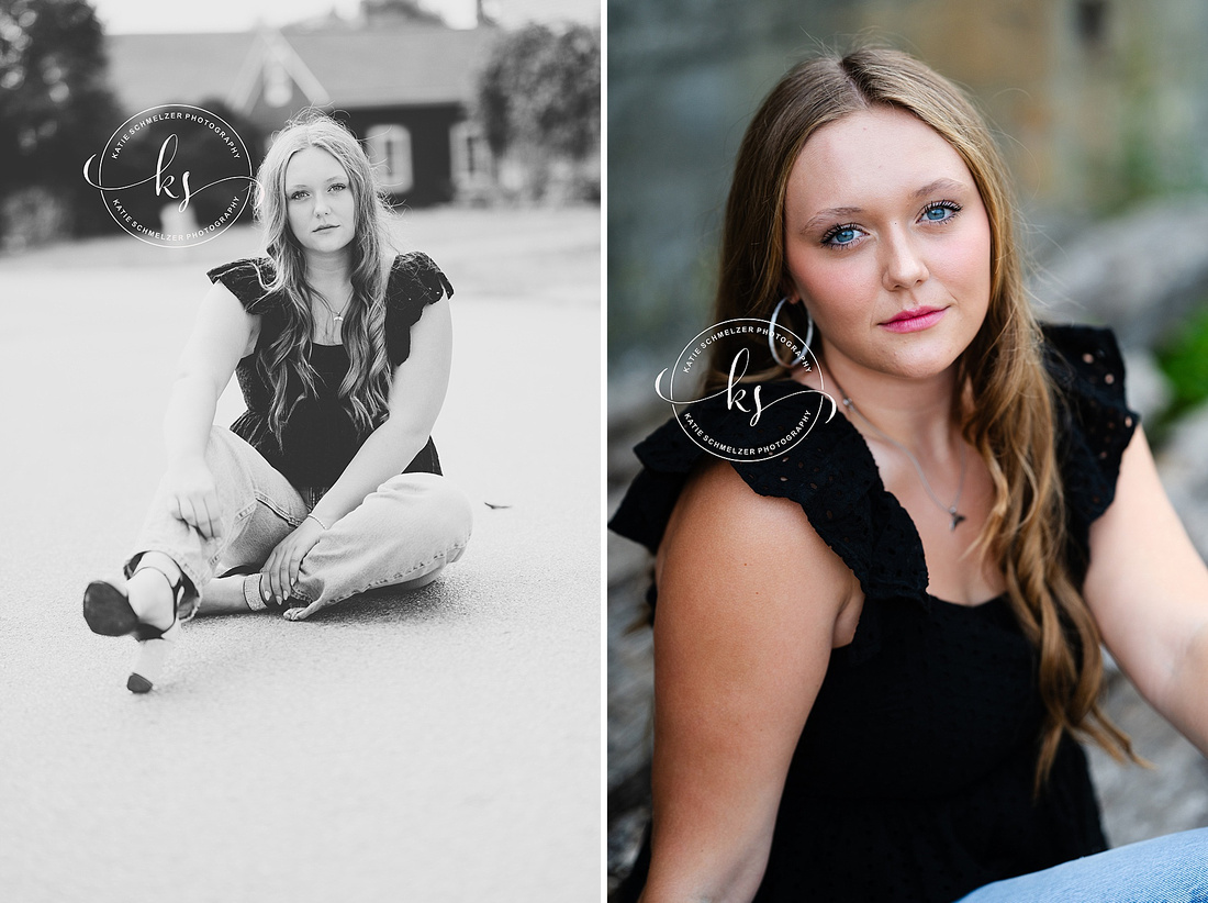 Fall Senior Session photographed by Iowa Senior Photographer KS Photography