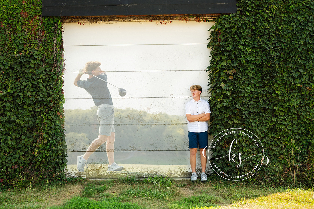 Amana Golf Course Senior Session photographed by Iowa Senior Photographer KS Photography