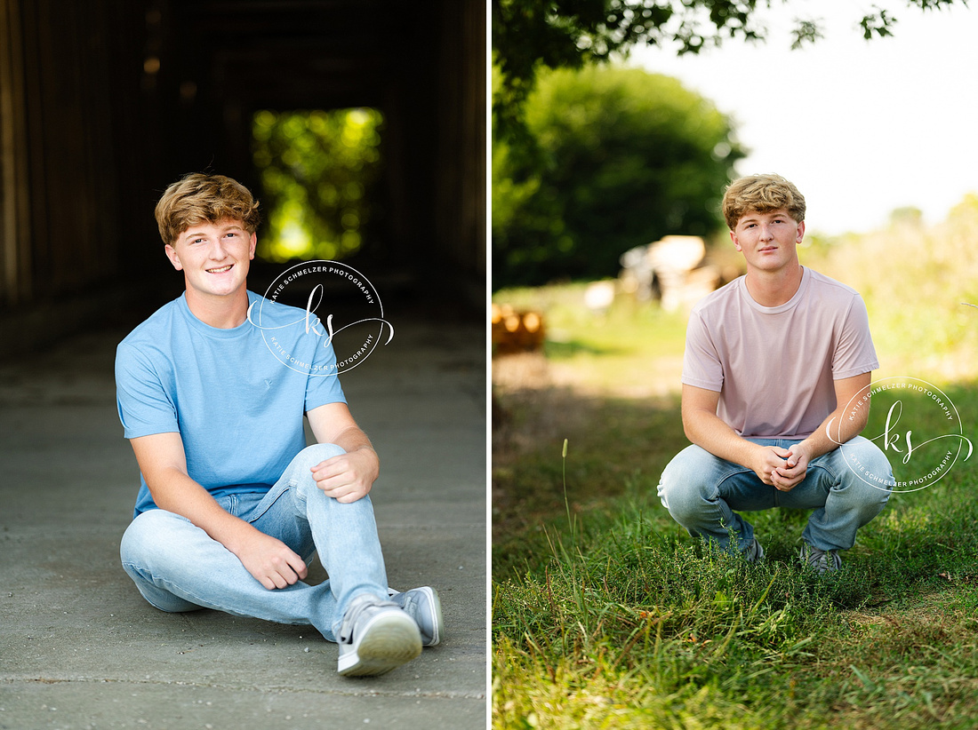 Amana Golf Course Senior Session photographed by Iowa Senior Photographer KS Photography