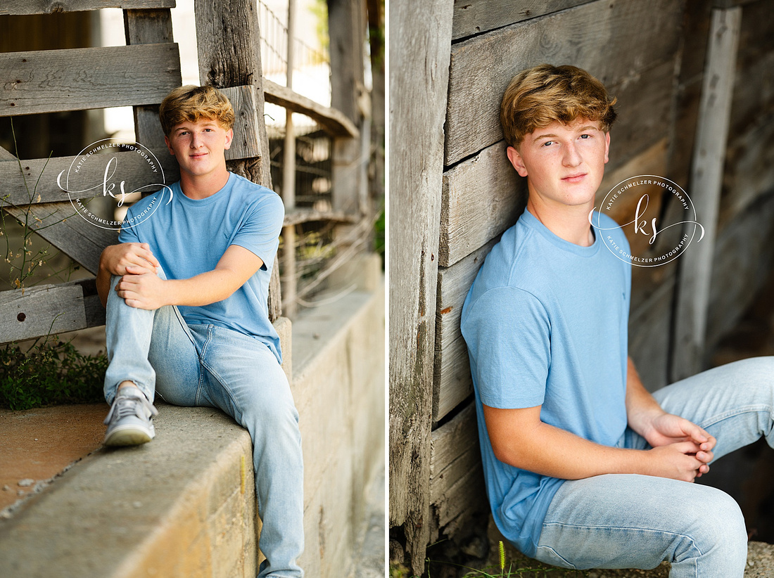 Amana Golf Course Senior Session photographed by Iowa Senior Photographer KS Photography