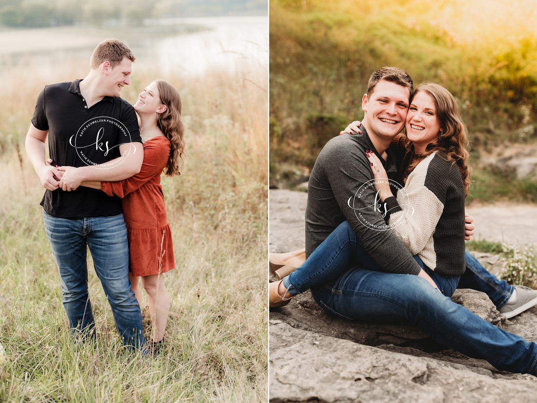 Iowa Outdoor Engagement Session photographed by IA Engagement Photographer KS Photography