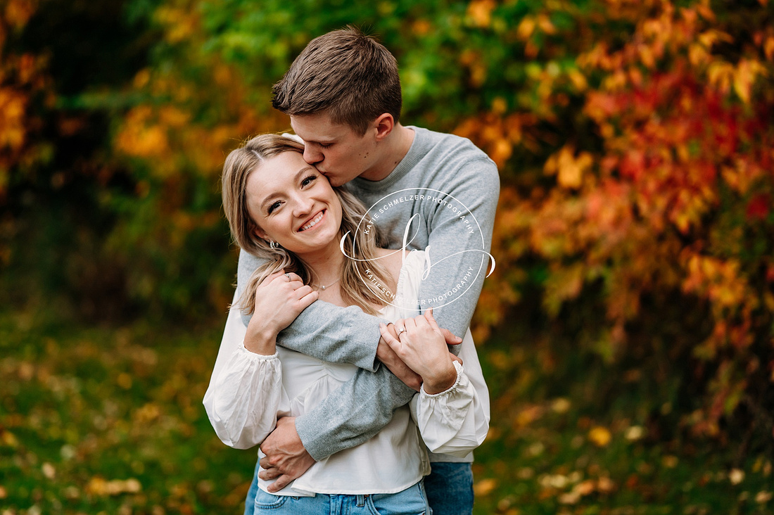 Romantic Iowa Engagement Session photographed by Iowa Engagement Photographer  KS Photography 