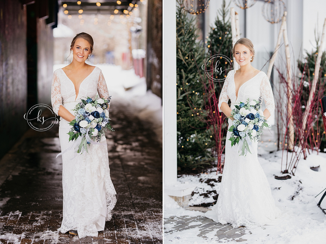 Iowa Winter Wedding photographed by IA Wedding Photographer KS Photography