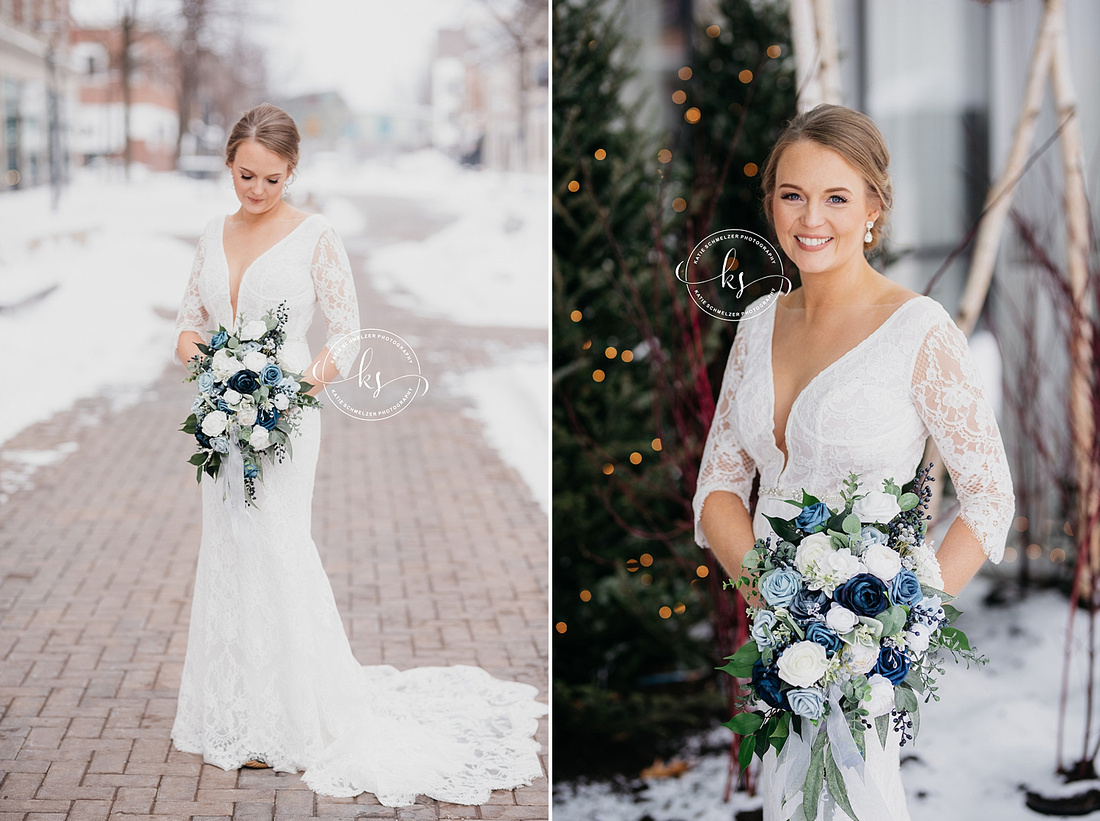 Iowa Winter Wedding photographed by IA Wedding Photographer KS Photography