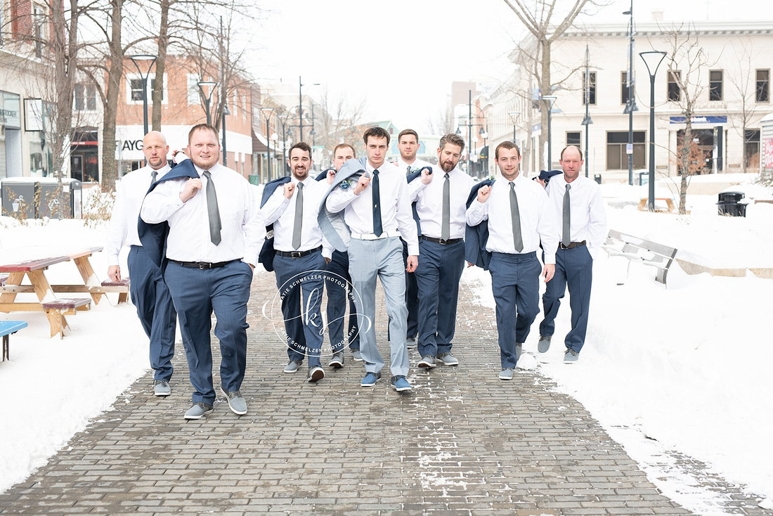 Iowa Winter Wedding photographed by IA Wedding Photographer KS Photography