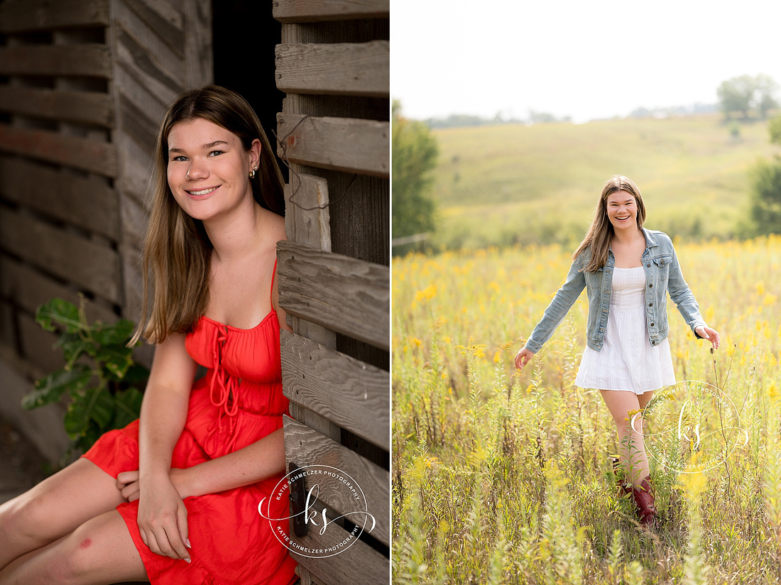 Rustic Senior Portrait Session photographed by Iowa Senior Photographer KS Photography