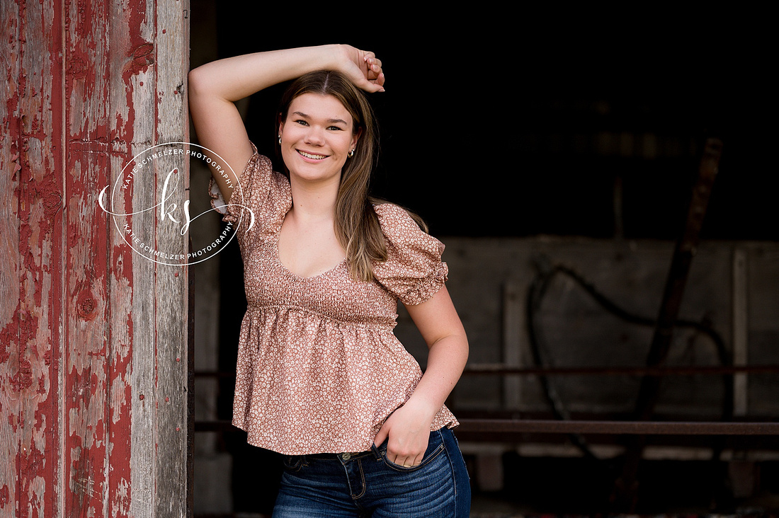 Rustic Senior Portrait Session photographed by Iowa Senior Photographer KS Photography