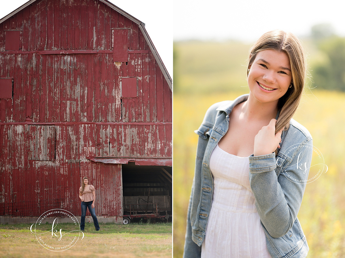 Rustic Senior Portrait Session photographed by Iowa Senior Photographer KS Photography