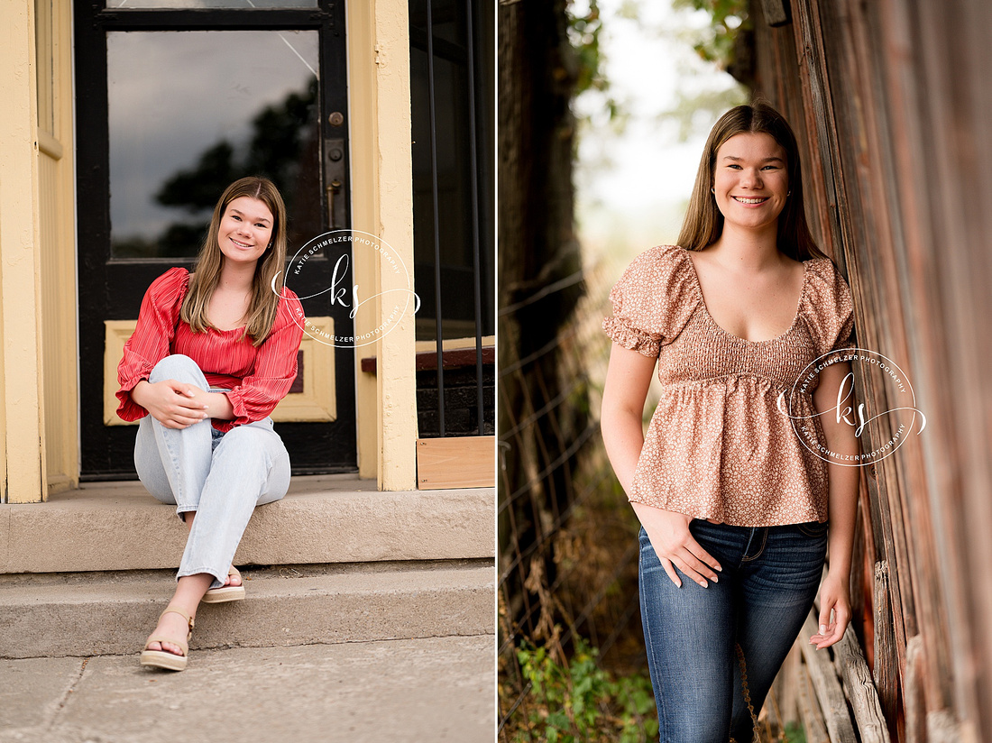 Rustic Senior Portrait Session photographed by Iowa Senior Photographer KS Photography