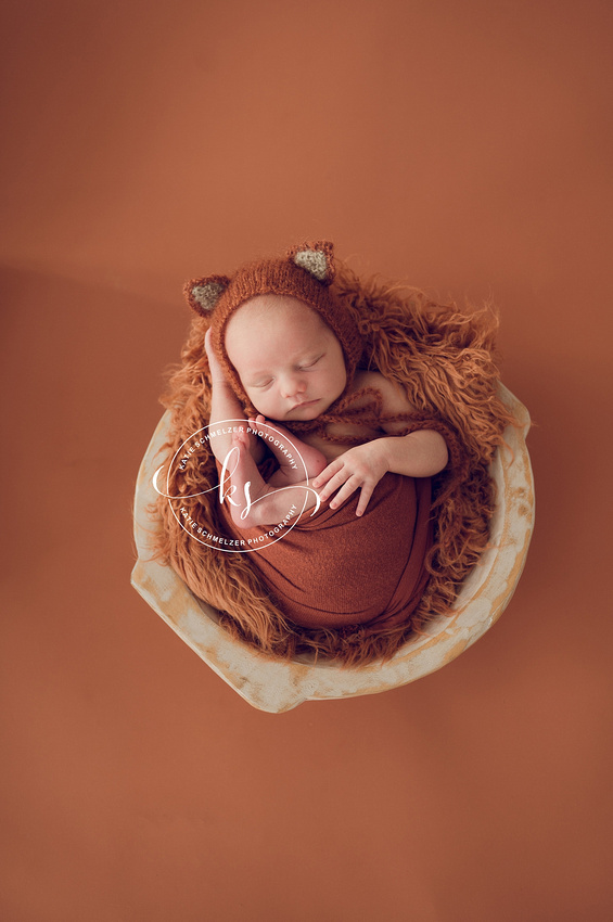 Sleepy IA Baby Girl Newborn Session photographed by Iowa newborn Photographer KS Photography