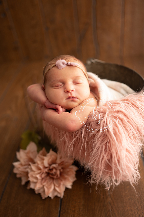 Precious Newborn Girl Session photographed by Iowa Newborn Photographer KS Photography 