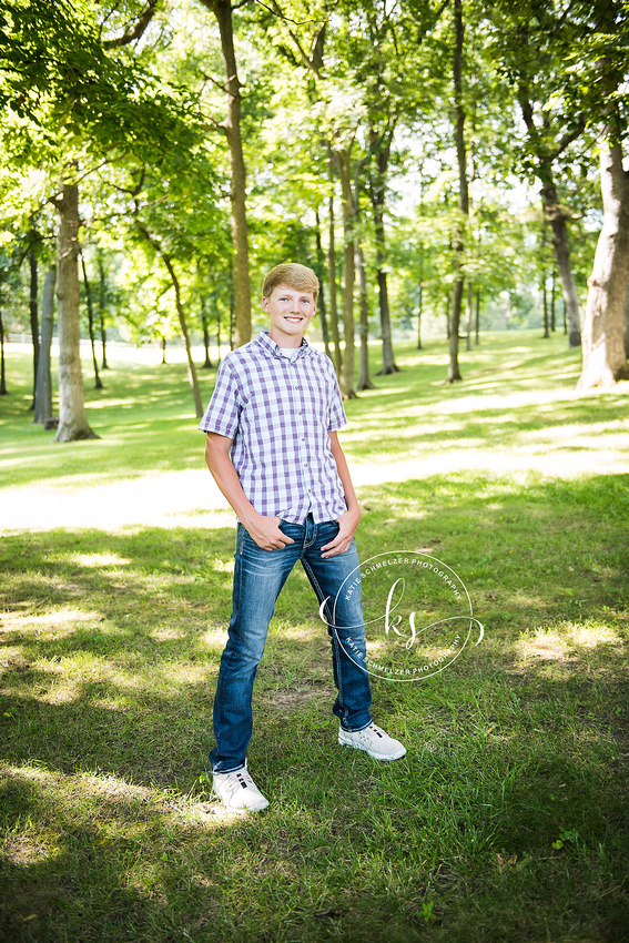 Senior portraits with Iowa senior portrait photographer KS Photography