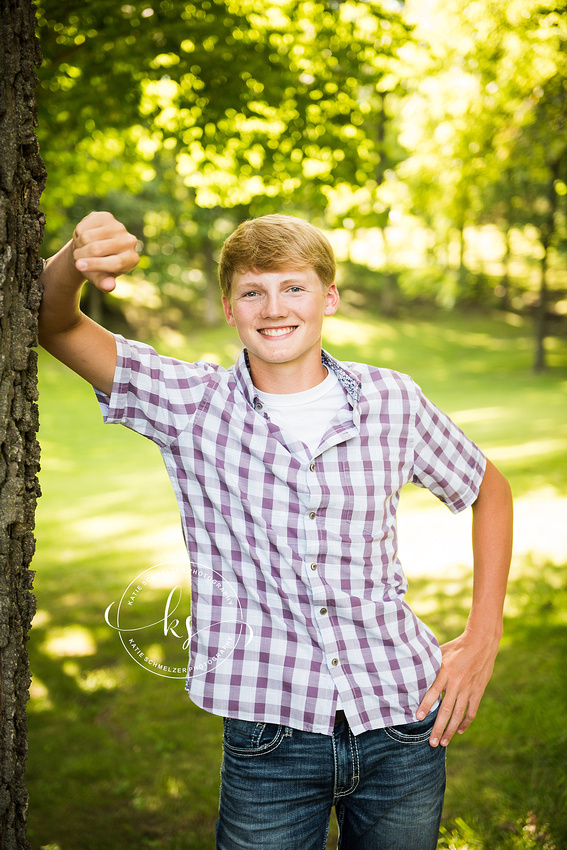 Senior portraits with Iowa senior portrait photographer KS Photography