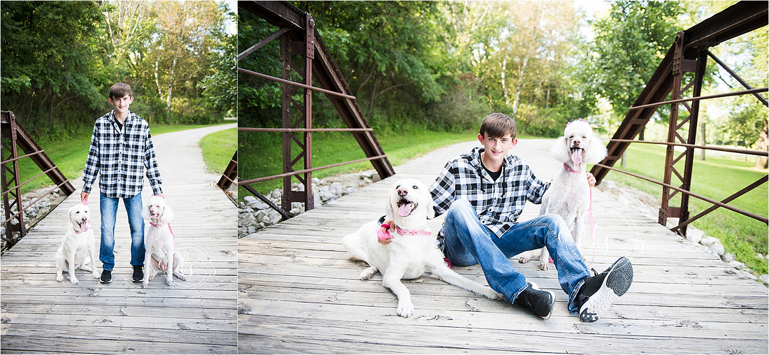 Iowa Senior portraits with high school athlete and KS Photography