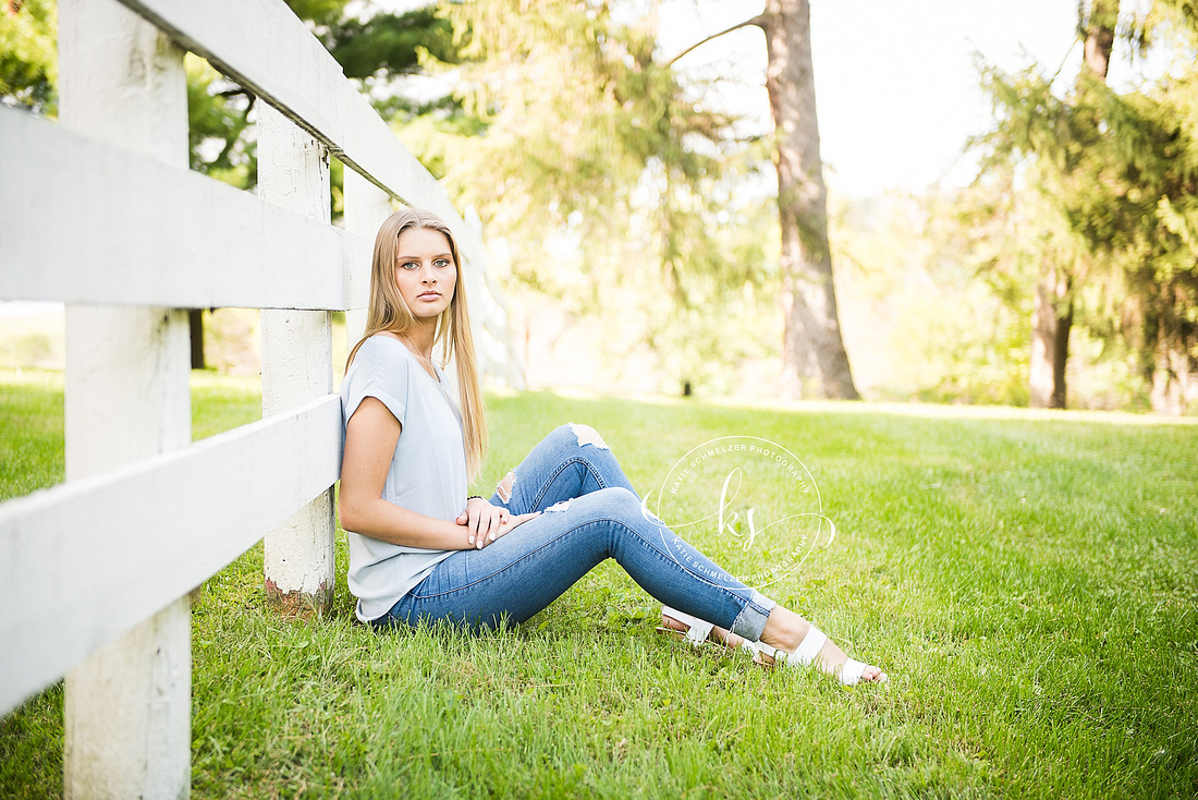 Amana Towns senior portraits by Iowa senior portrait photographer KS Photography