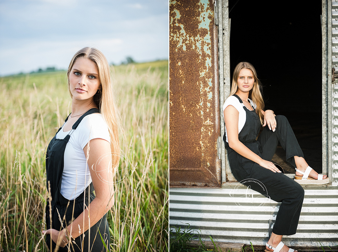 Amana Towns senior portraits by Iowa senior portrait photographer KS Photography