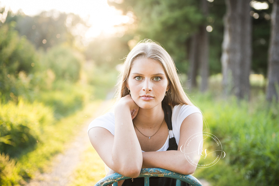 Amana Towns senior portraits by Iowa senior portrait photographer KS Photography