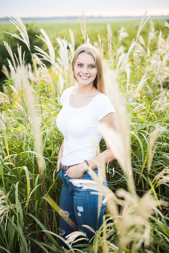 Amana Towns senior portraits by Iowa senior portrait photographer KS Photography