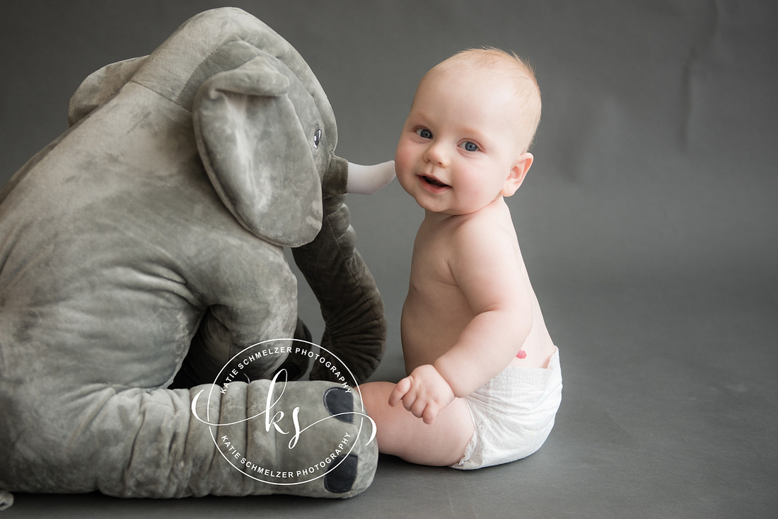 9 Month Milestone Portraits of Iowa Baby Boy by IA Newborn + Milestone Photographer KS Photography