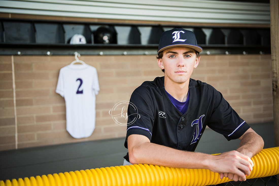 Baseball inspired Senior portraits with KS Photography, Iowa Senior Portrait photographer