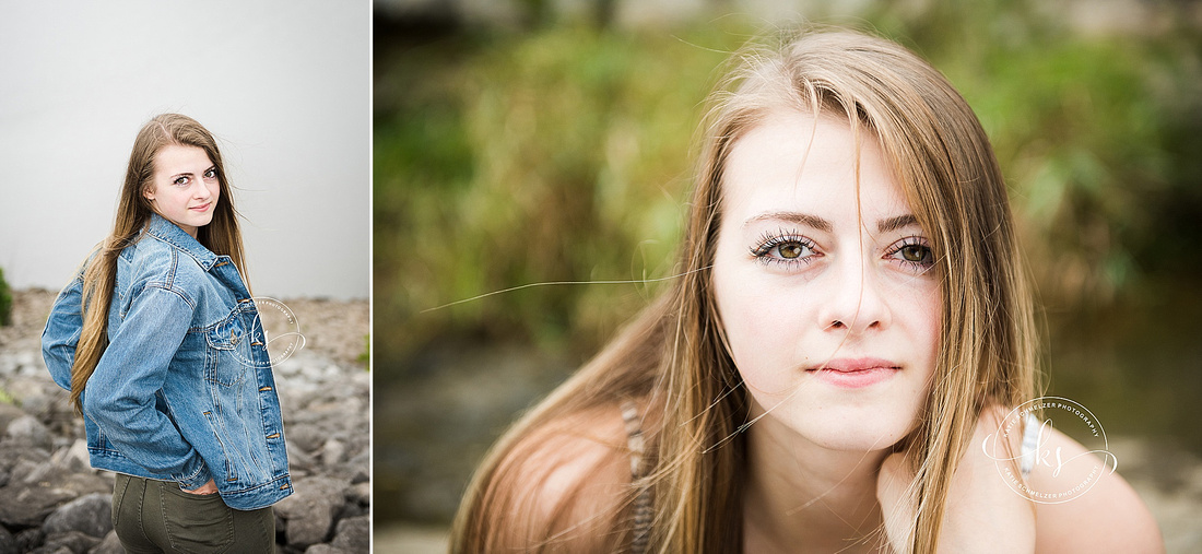 Senior portrait session at Lake McBride with Solon High School student and Iowa senior portrait photographer, KS Photography